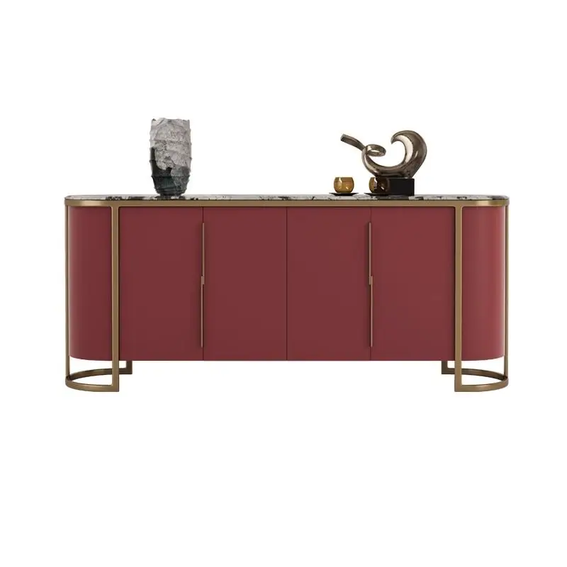 

living room side cabinet, dining side cabinet, high-end modern 2024 new model, solid wood decorative cabinet against the wall