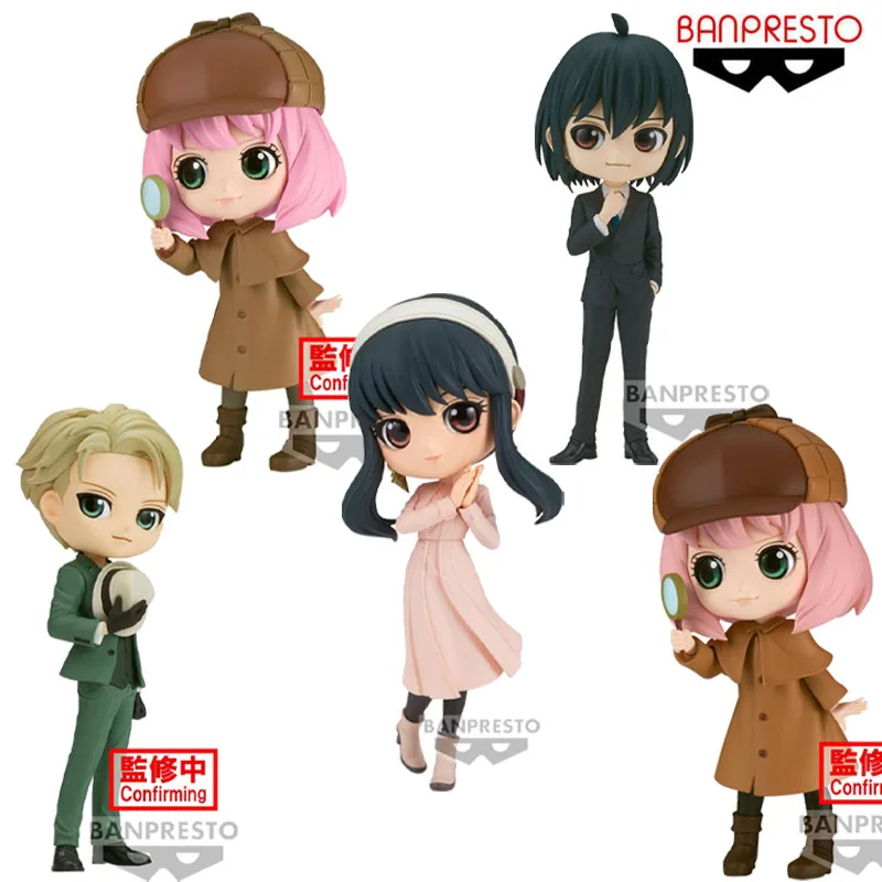 Banpresto Original Q posket SPY×FAMILY Anime Figure Anya Forger Loid Forger Yor Forger Action Figure Toys For Kids Birthday Gift