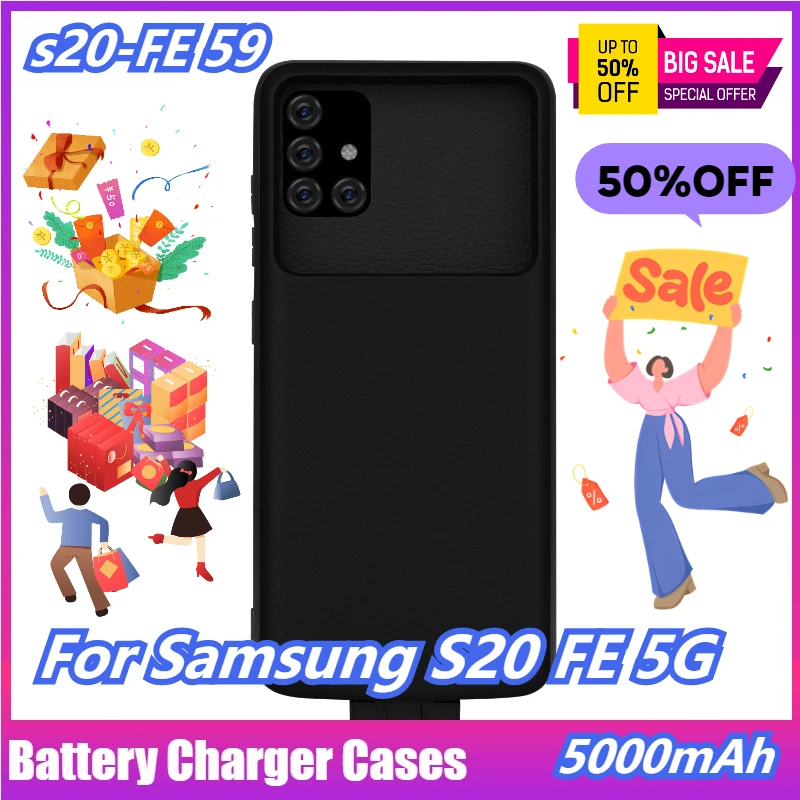 

5000mAh for Samsung S20 FE 5G Back Clip Battery Mobile Power Bank