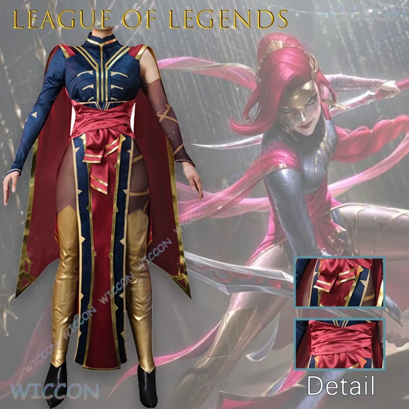 

Game Anime League Of Legends Katarina Cosplay Prestige Black Rose Masquerade Cosplay Costume Sexy Outfit Halloween Christmas Cos