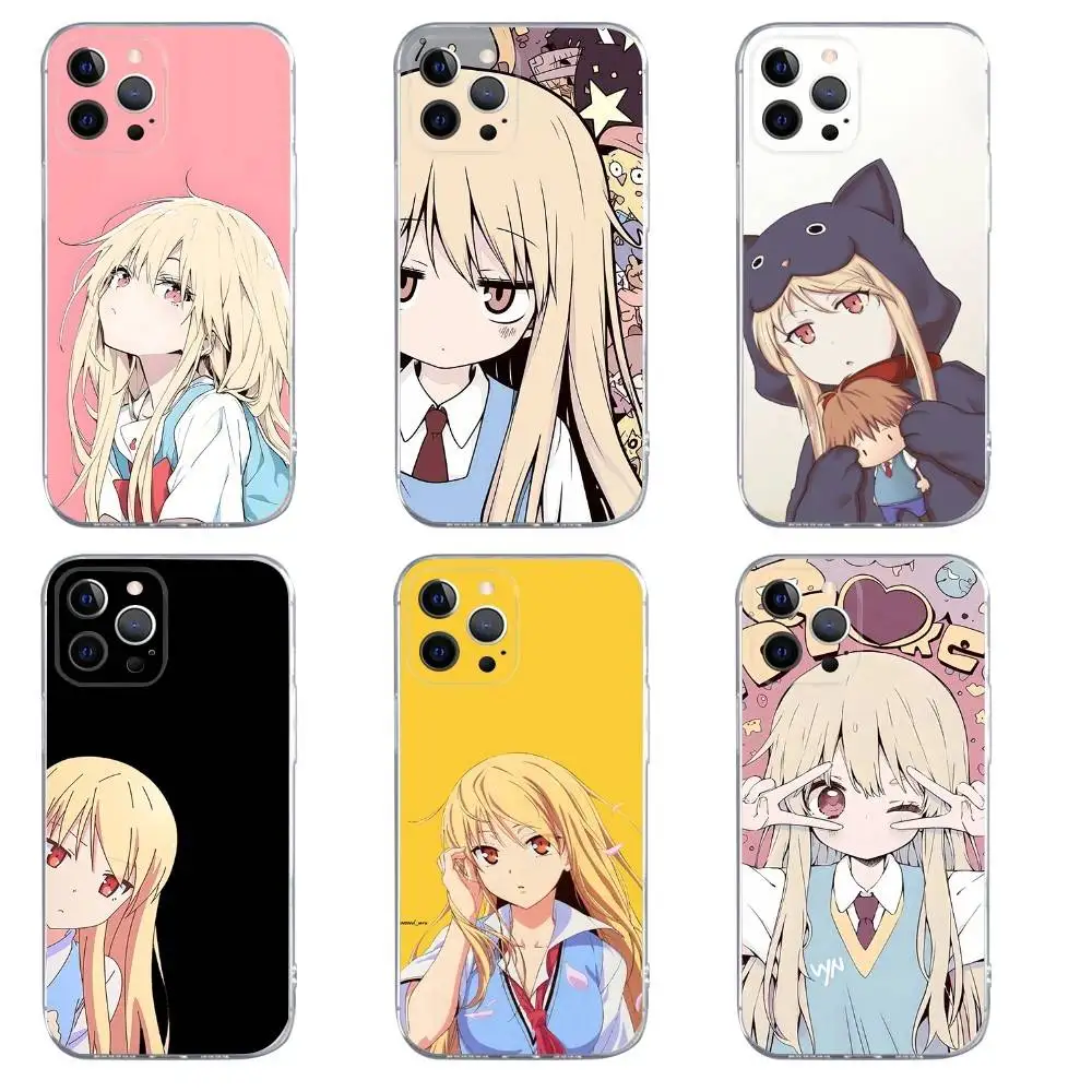 

M-Mashiro Shiina cartoon Phone Case For iPhone 16,15,14,13,12,11,Pro,Max,Xs,Xr,X,7,8,Plus,Mini Silicone Clear Cover