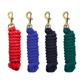 Pferdebleinseil, Pferdeleine, Seilschnur, robuste Züge für Training und Gehen, Lunge-Leine mit Bolzen, Schnappclip, Pferdetrainingsleine