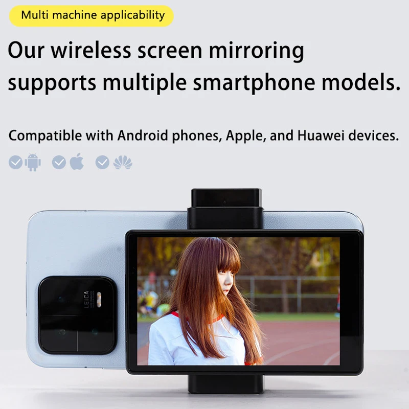 التحكم عن بعد/بلوتوث استقبال الفيديو اللاسلكي الخلفية التي تواجه شاشة تقاسم شاشة عرض السيلفي شاشة LCD مقسم الفيديو 2.4G