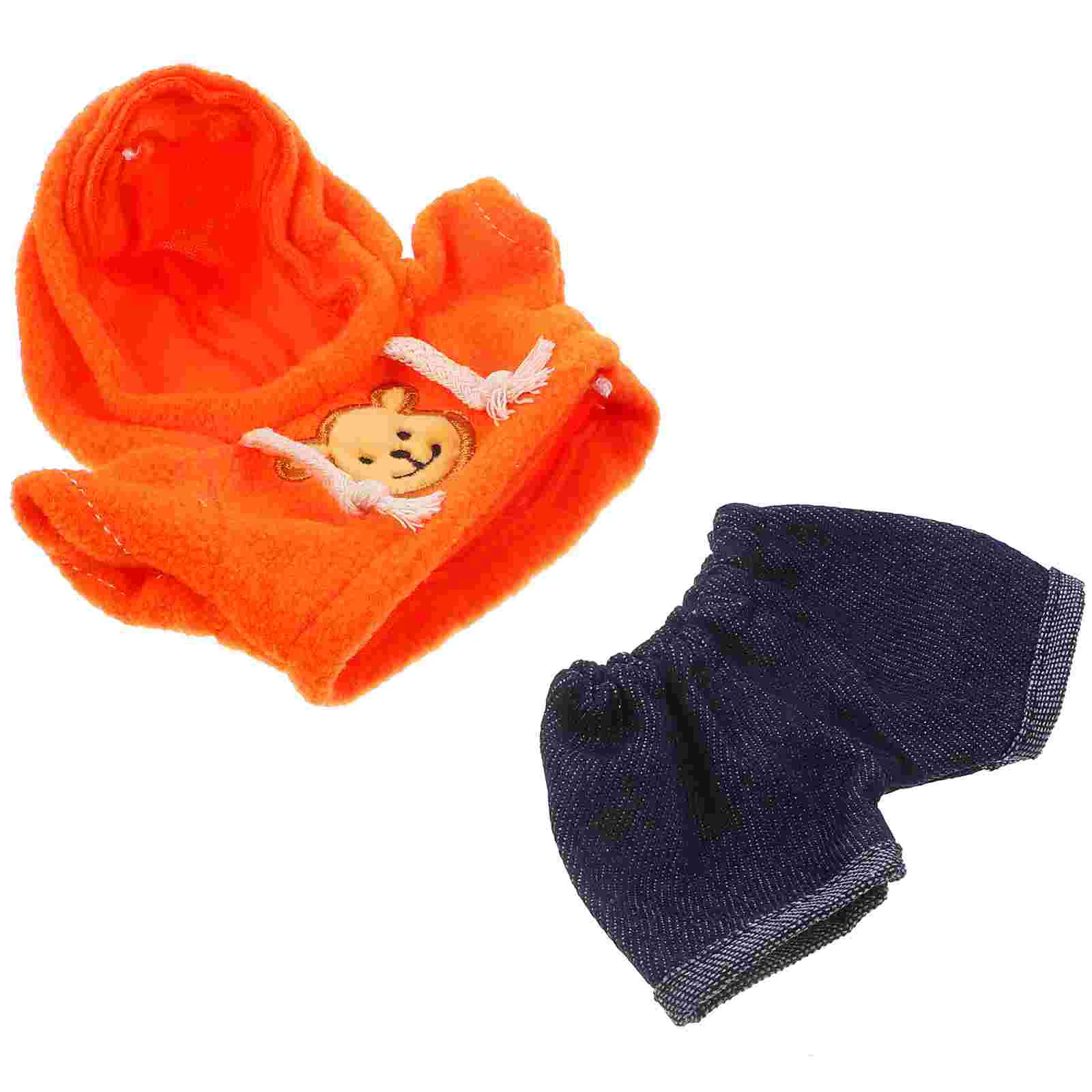 1 set di vestiti per orsi di peluche da 20 cm, pantaloni con cappuccio sostituibili, costume per bambini, giocattolo per animali di peluche, regalo di Natale