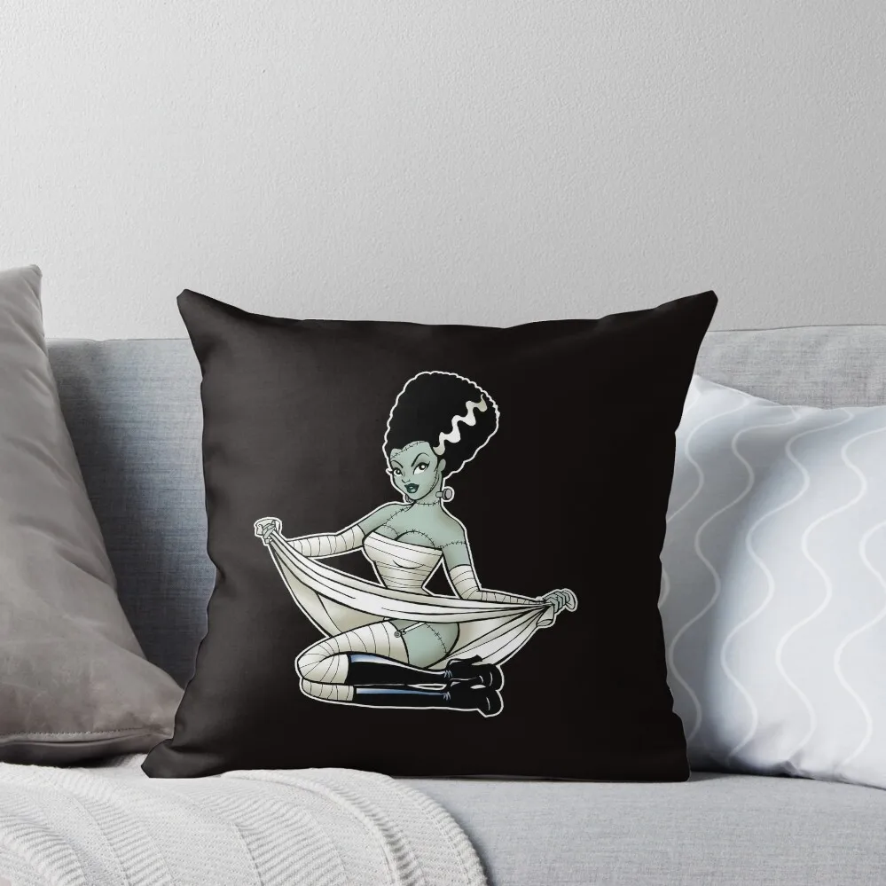 

Bride of Frankenstein Pin up Throw Pillow Decorative Cushions For Living Room Sofas Covers Cushion Cover Set pillow