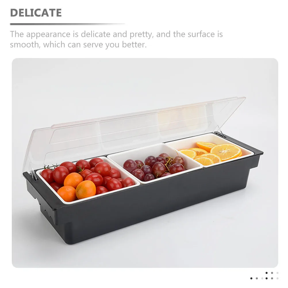 

Plastic Serving Box With Multiple Compartments For Snacks Candies Fruits Dry Fruit Container Party Appetizer Organizer