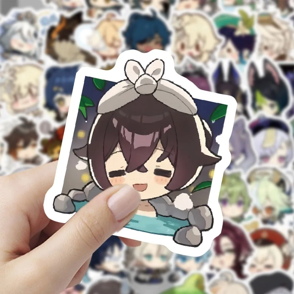 60 قطعة من ملصقات Genshin Impact Emoji - شارات تعبير الرسوم المتحركة اللطيفة للاستخدام بنفسك والديكور (متجر عوالم الرسوم المتحركة)