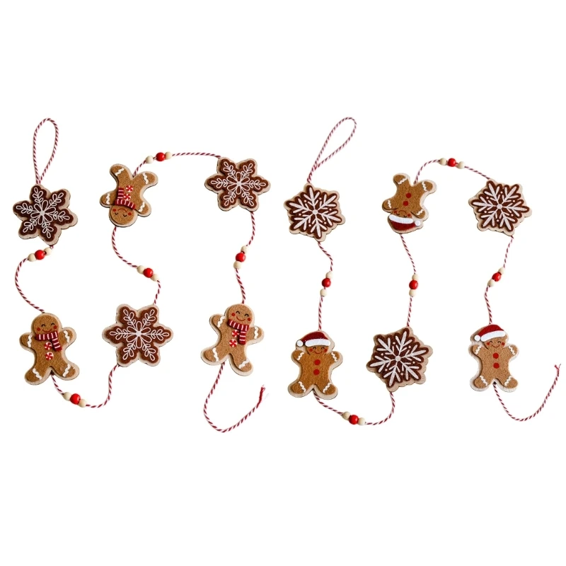 

Gingerbreads Man Hanging Pendant Ornament for Christmas Tree Festival Home Decoration Accessories Party Supplies