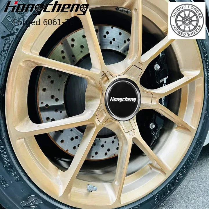 

Новая модель кованых дисков Center Lock 19, 20, 21, 22, 24 дюйма, 5x120, 5x114.3, матовое золото, для GT3