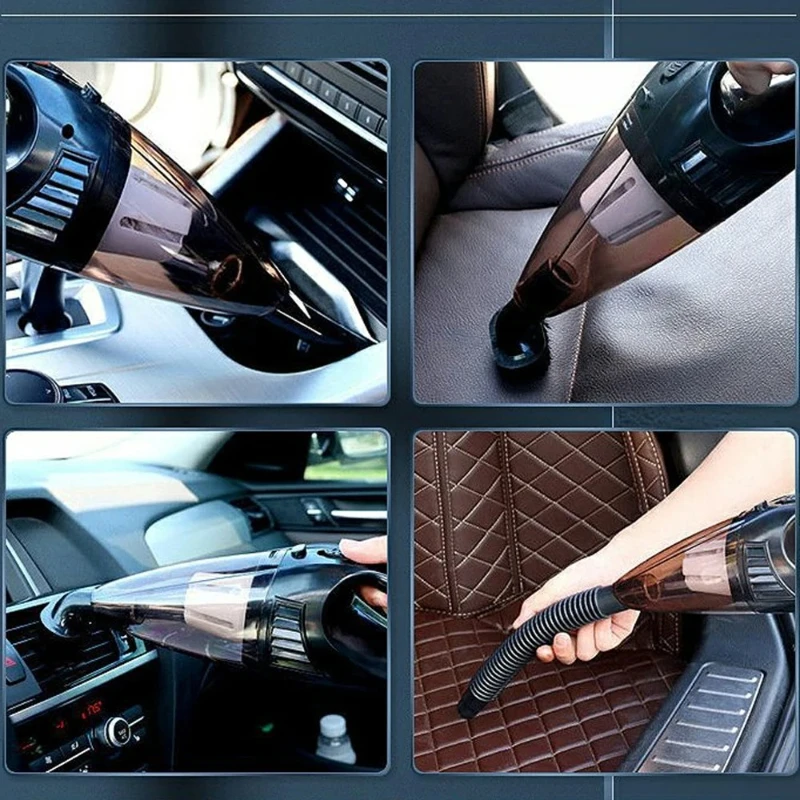 مكنسة كهربائية محمولة للسيارة للاستخدام المنزلي والسيارة مع سلك طاقة