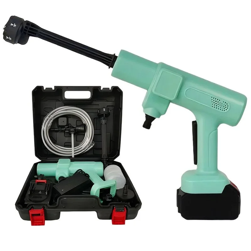 

300W Electric Pressure Washer - Cordless High Power 20000mAh Battery - ABS Handle & Nylon Nozzle For Car Washing & Garden Sprayi
