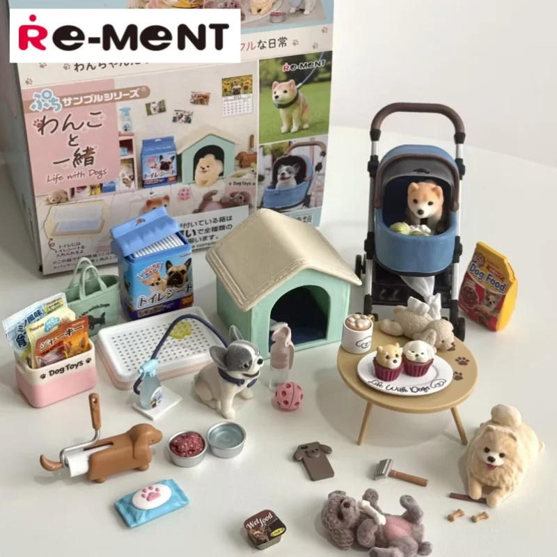 新しい本物のリーメントワンダフルライフペット犬用ブラインドボックスかわいいおもちゃコレクタブルモデル装飾品クリスマスギフト