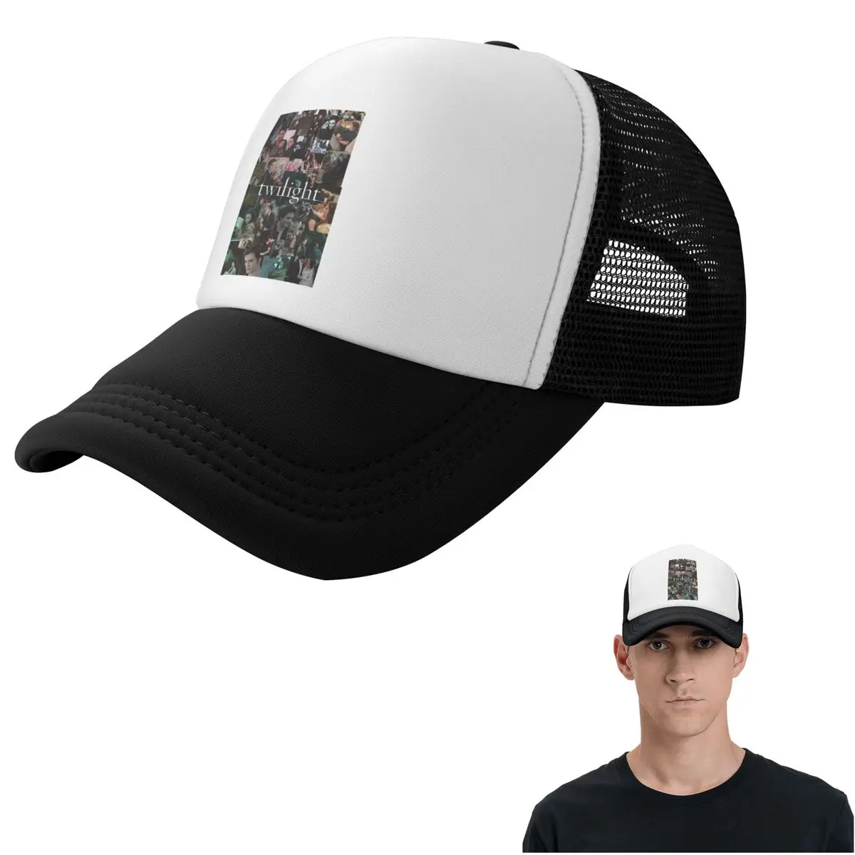 Edward Cullen Twilight  Cap Casual Mesh Baseball Caps Adjustable Hat Hip Hop Summer Unisex Baseball Hats