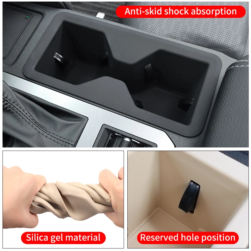 For Toyota Land Cruiser 250 LC250 FJ250 J250 2024-2027 Center Console Cup Holder Trim Cover Guard Interior Upgrade Accessories