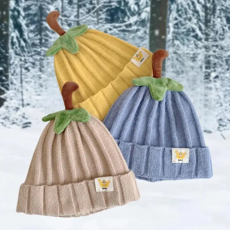 

Детская шапка с тыквой на Хэллоуин, детская шапочка с тыквой, милая вязаная шапка, шапочка для новорожденных, шапочка для маленьких мальчиков и девочек, шапка на День Благодарения от 5 месяцев до 3 лет