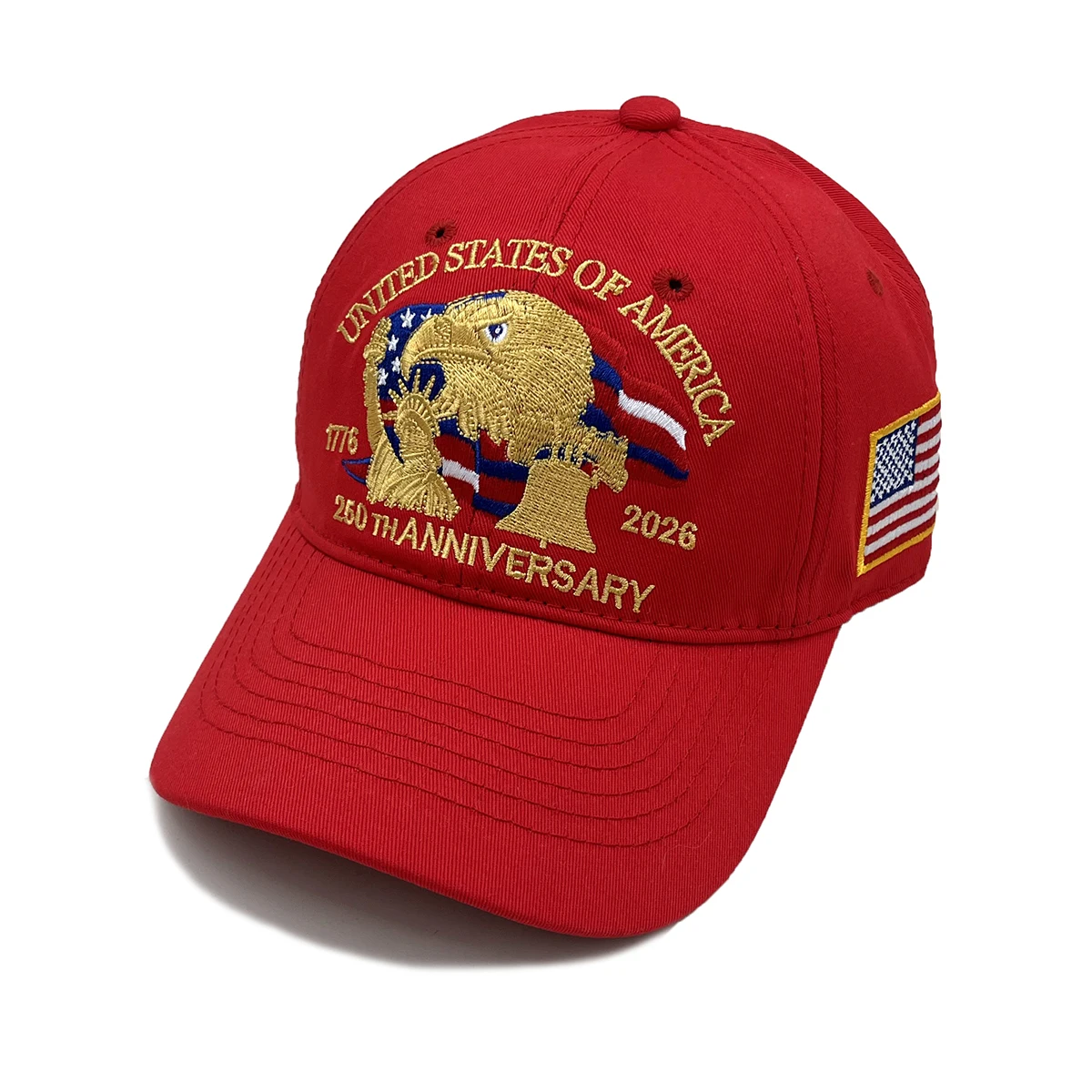 Spring new style American 250th anniversary commemorative hat with eagle embroidery for men and women baseball cap