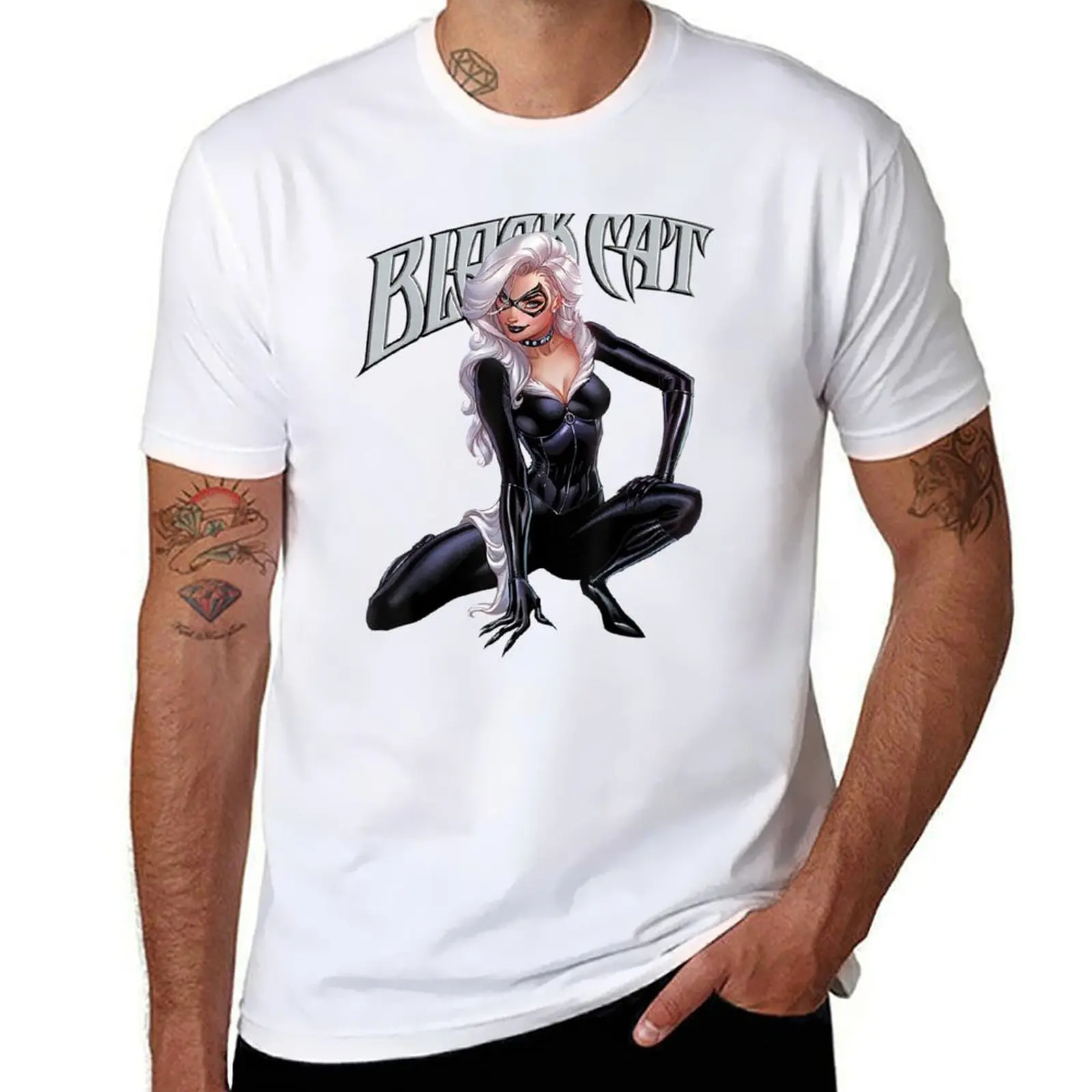 

Black Cat Felicia Hardy T-Shirt t shirts with prints t shirt man plain T-Shirt