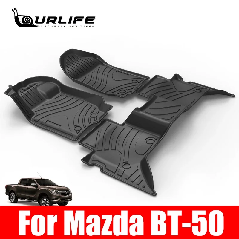 Car Floor Mats For Mazda BT-50 BT50 2019 2018 2017 2016 2015 2014 2013 2012 TPE Interior Accessories Foot Pedals Covers