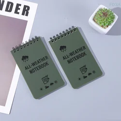 Cuaderno táctico impermeable para todo tipo de clima, papel de escritura, libro de notas militar para acampar al aire libre, 1 unidad