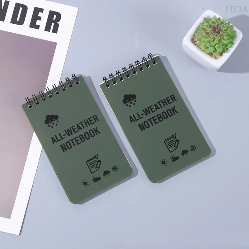 Imagem -01 - Waterproof All Weather Tactical Notebook Papel de Escrita Caderno Militar ao ar Livre Camping pc waterproof all weather tactical notebook papel de escrita caderno militar ao ar livre camping pc 01