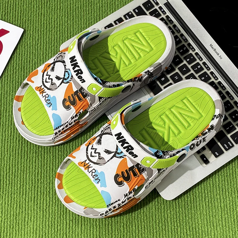 

2025 New Men Shoes Slipper Sandals Men Slipper Summer Shoes Sneaker Korea Style Water Beach Sandals EVA Casual Sports Clogs