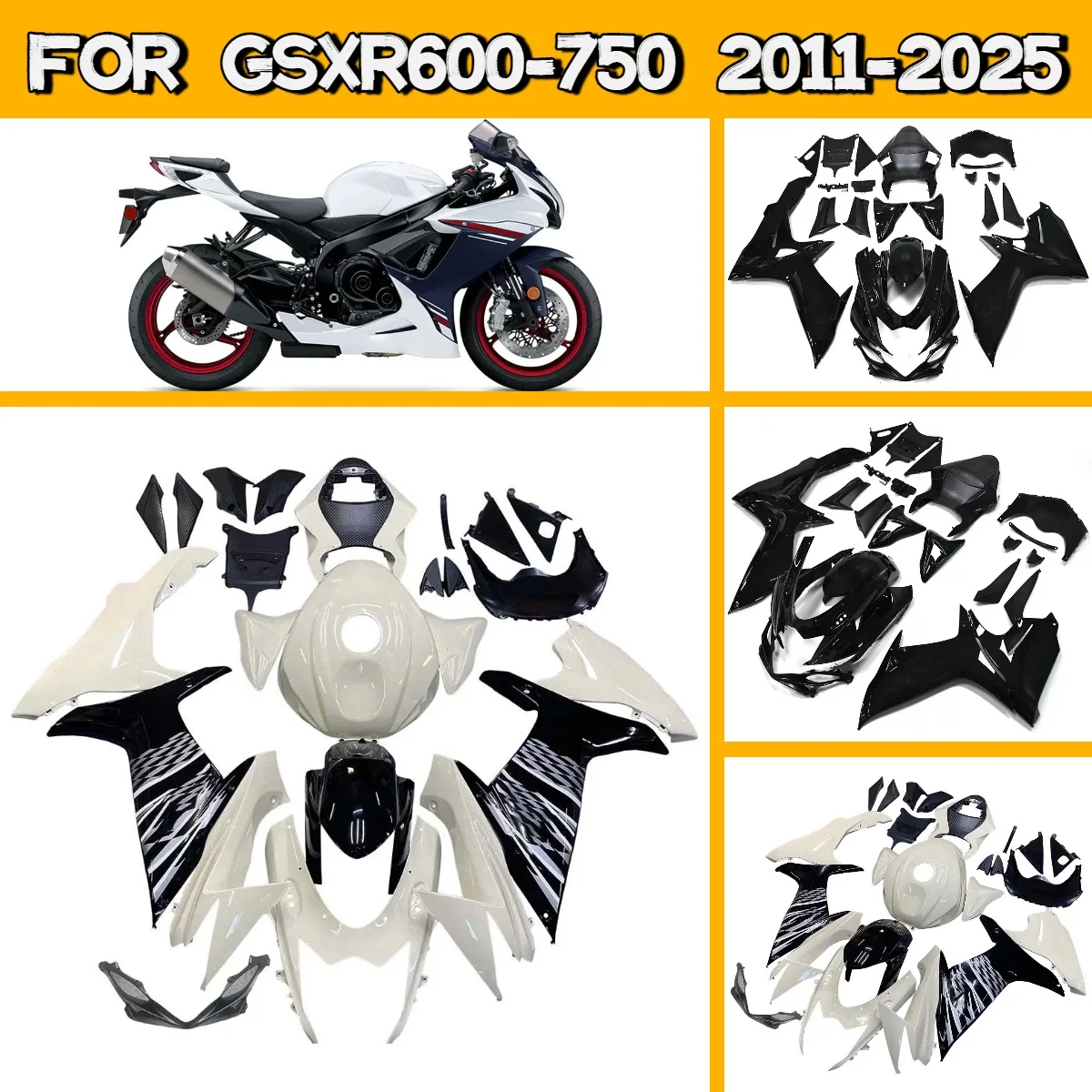 

Body Parts Fairing Kit for 2011-2025 Suzuki GSXR600 GSXR750 Motorcycle Accessories Fairings 11-25 GSXR 600 750 ABS Plastic