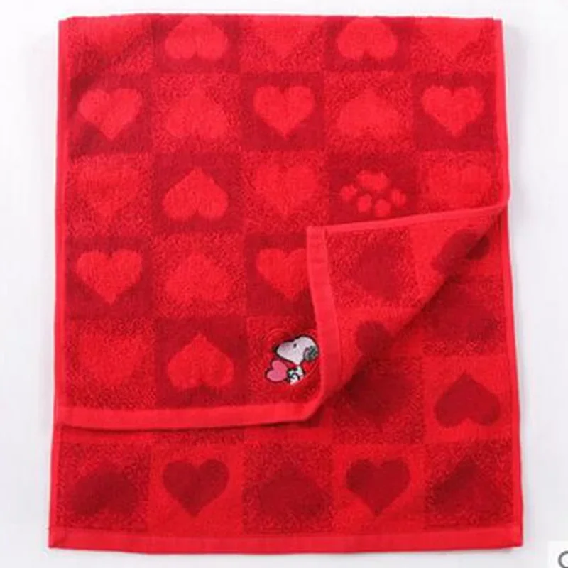 74x34cm Snoopy Cotton Towel Cartoon Embroidered Thickened Bathroom Towels Adults Children Soft Affinity Absorbent Face Towel