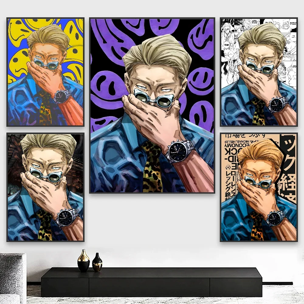 Jujutsu Kaisen Kento Nanami Poster Minimalist Aesthetics Print Canvas for Living Room Modern Home Decor