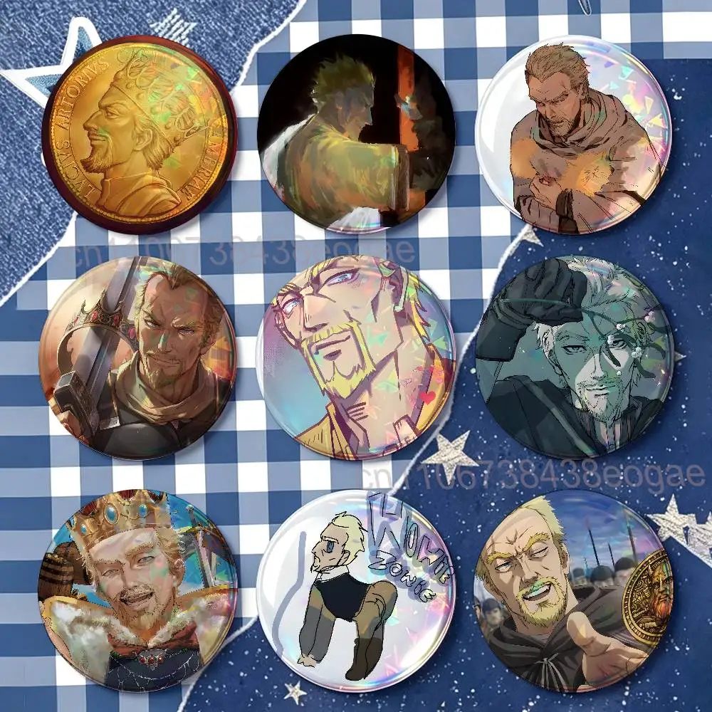 A-Askeladd V-Vinland Saga Custom Badges 75mm 44mm 25mm 32mm 58mm Hat Backpack Accessories Toys Collect Gifts Large