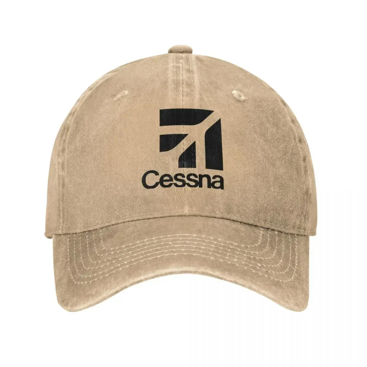 Cessna Black Logo Baseball Cap American Aircraft Manufacturer Running Hippie Trucker Hat Unisex Teens Casual Baseball Caps