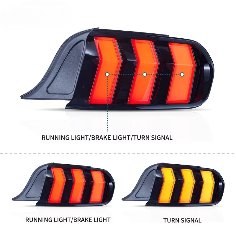 S650 Style LED Tail Lamp Taillight Sequential Turn Signal Rear Light S550 2015-2023 STI VA Tail Light