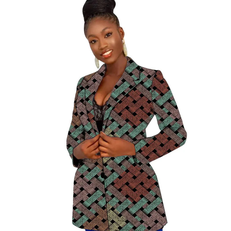 Original Design frauen Anzug Jacken Bunte Druck Weibliche Ankara Blazer Afrikanische Hochzeit Party Kurzen Mantel
