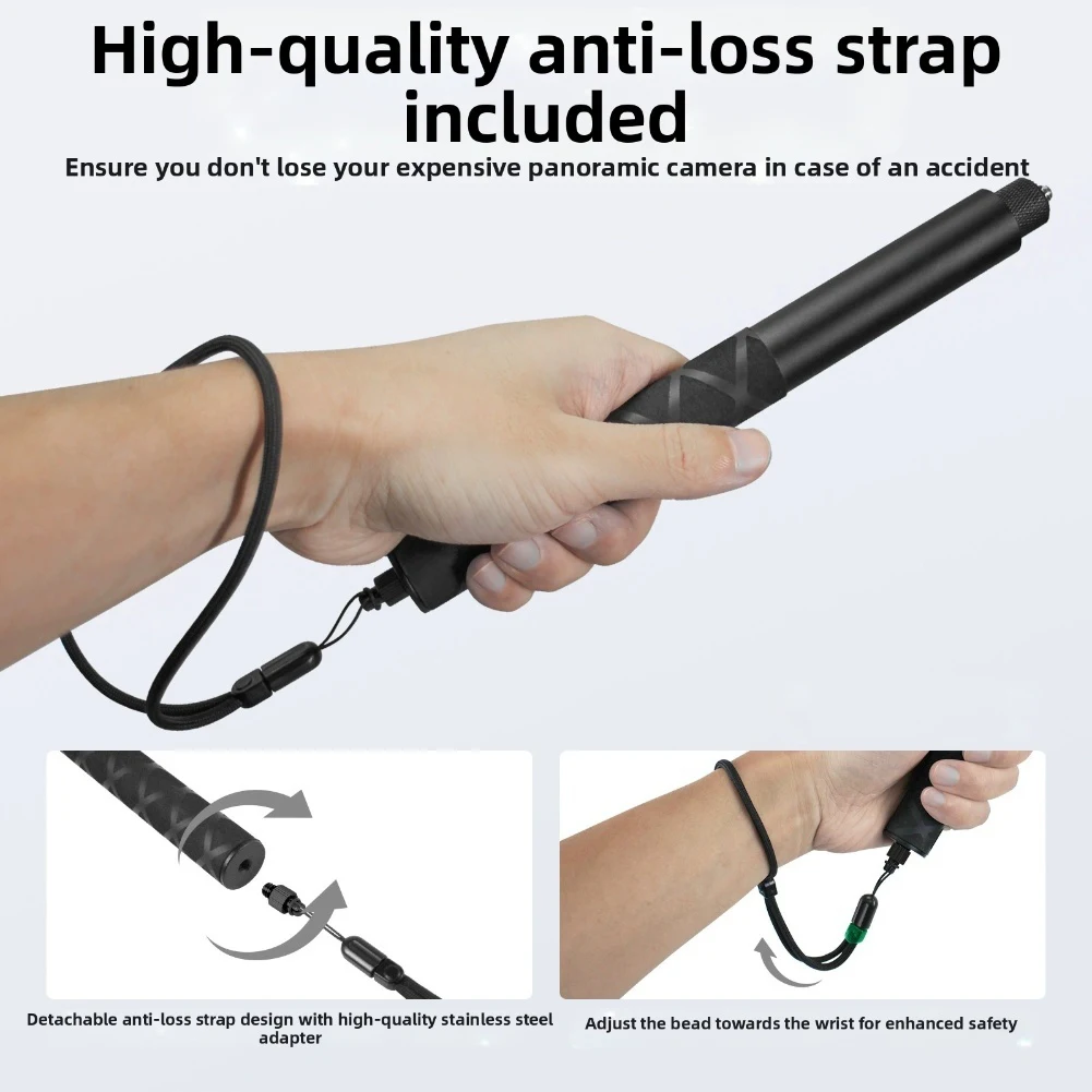 Camera Invisible Selfie Pole 70/120cm Direct Pull Extendable Rod For Insta360 For DJI Action Camera Selfie Extender Accessory