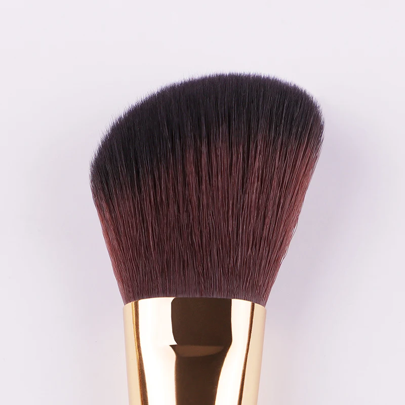 Synthetic Hair Aluminium Tube Solid Wood Handle 13Pcs Bamboo Color Series Makeup Brush Set Factory Spot Sale