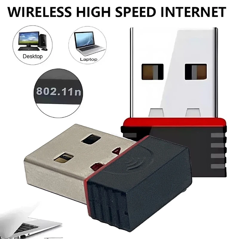 Wireless 2.4G 150M Mini USB Network Signal Reception Adapter WLAN IEEE802.11n USB 2.0 WiFi Receiver For Desktop Laptop PC Window