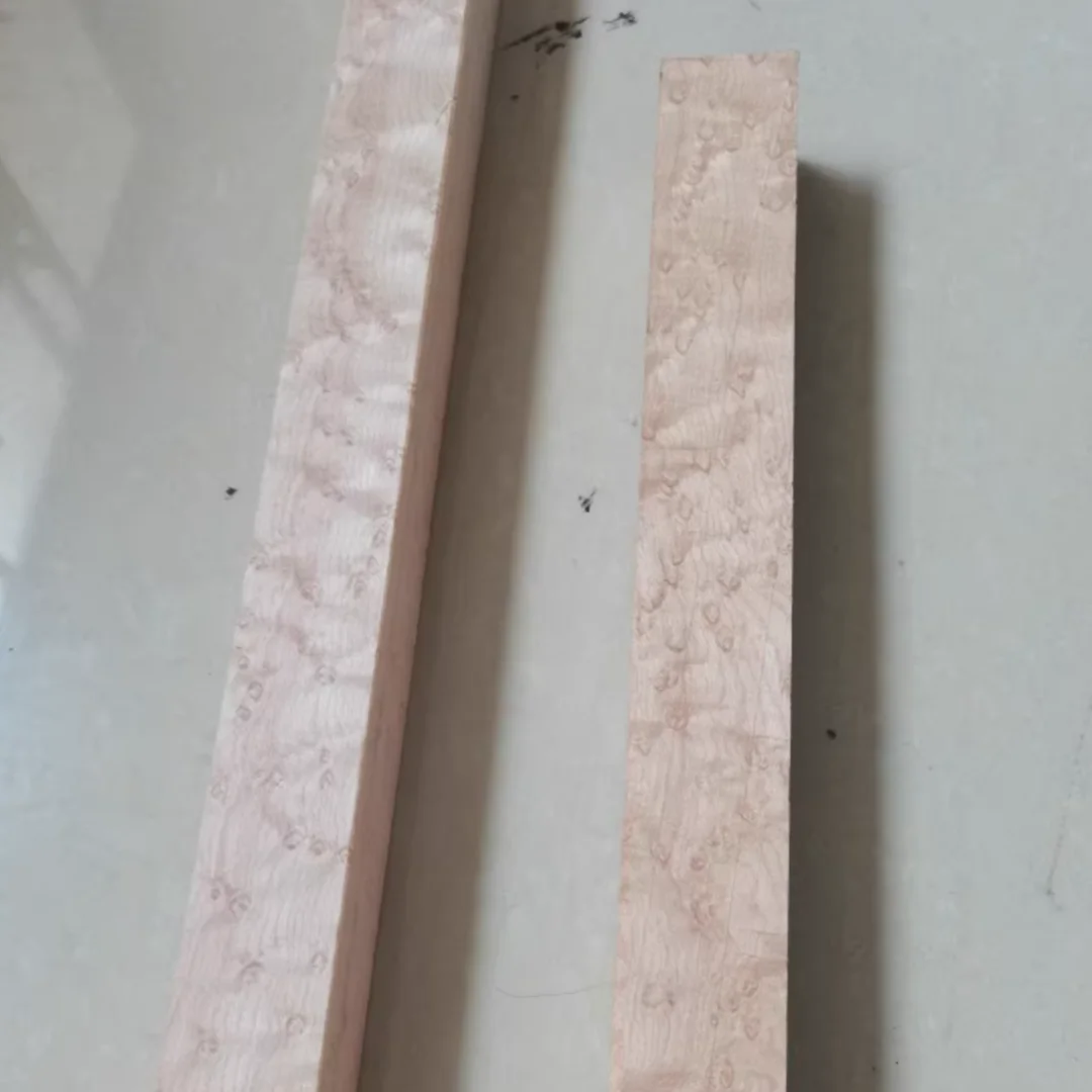 Length:450/350mm Birdseye Maple Wood DIY Blanks for Billiard Cues, Carving & Crafts – Solid Lumber for Custom Projects