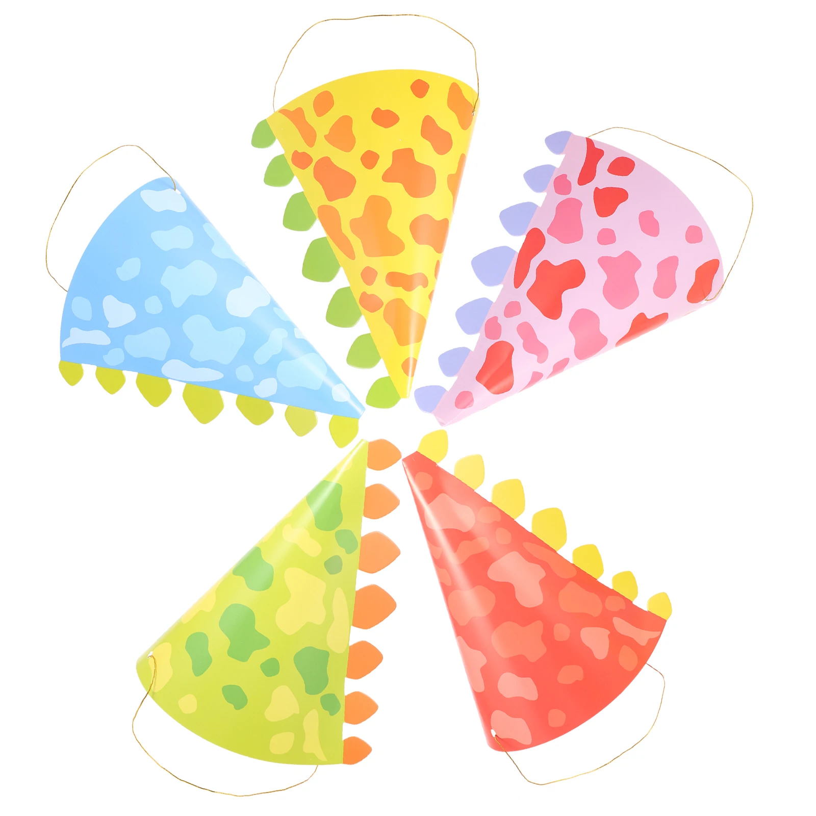 10 Pcs Birthday Hat Dinosaur Party Hats For Kids Paper Hats Childrens Day Birthday Celebration Gifts Festive Party Supplies