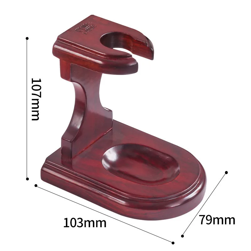 Smoking Accessories Pipe Stand Tobacco Pipe Holder Folding Rack Portable Natural Solid Wood 1Pc