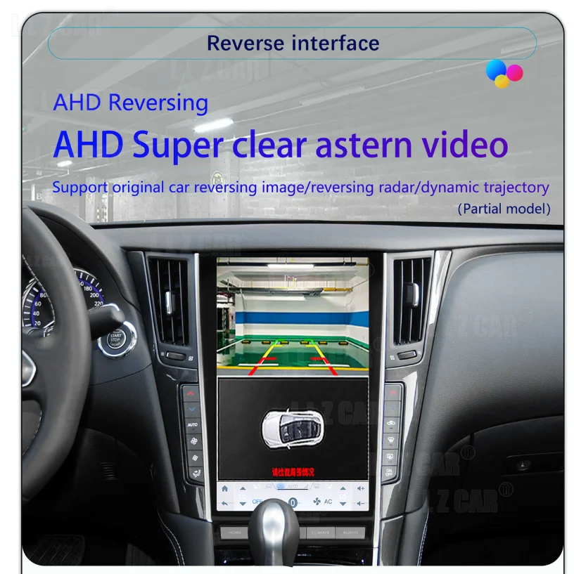 13.6 بوصة لإنفينيتي Q50 Q50L Q50S Q60 Q60S 2013-2019 نظام تحديد المواقع نافي راديو السيارة الوسائط المتعددة أندرويد شاشة اللاسلكية Carplay رئيس وحدة