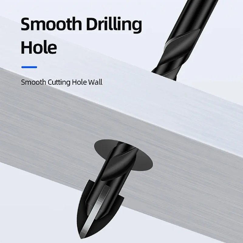 Azulejo de cerámica Hexagonal cruzado, vidrio, cemento, Metal, cerámica, madera, plástico, sierra perforadora, broca de aleación Triangular, juego