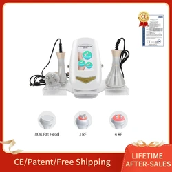 Three-in-one 80K Cavitation Ultrasonic Radio Frequency Lose Weight Massage shaping Firming Skin Anti-aging Tender Skin Whitening