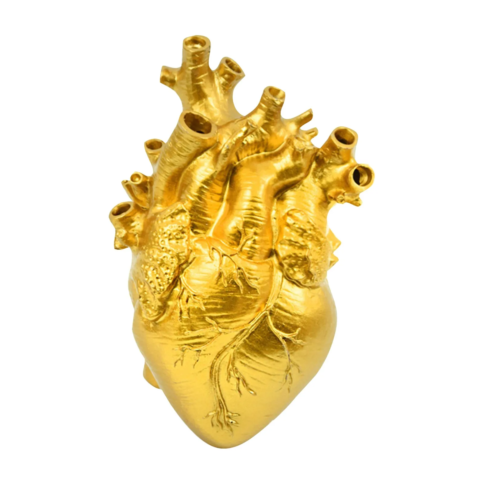 Handgefertigter herzförmiger Blumentopf aus Kunstharz – einzigartige dekorative Vase für Heim-/Büro-Dekoration, elegantes Geschenk für Pflanzenbegeisterte