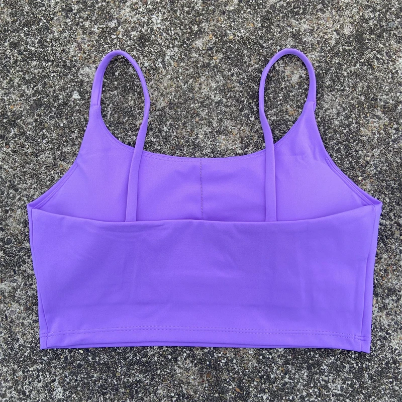 Women Sport Bra Gym Workout Top Thin Strap Yoga Clothes Crop Vest High Impact Fitness Bralette Push Up Running Tight Underwear