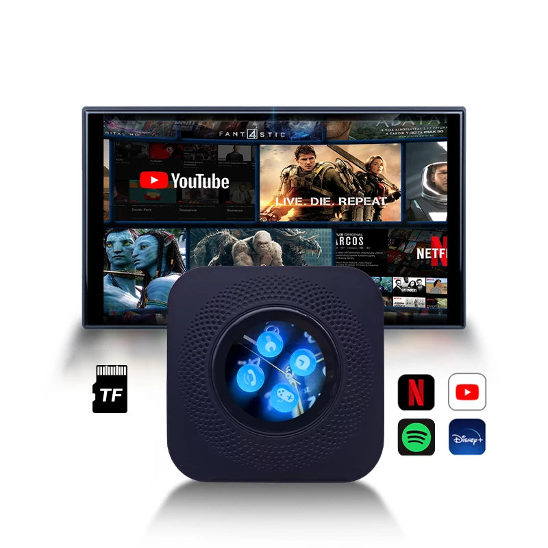 

Portable Wireless CarPlay Adapter Smart AI Display Watch YouTube Netflix Android Auto Connectivity Solutions OEM Watch YouTube
