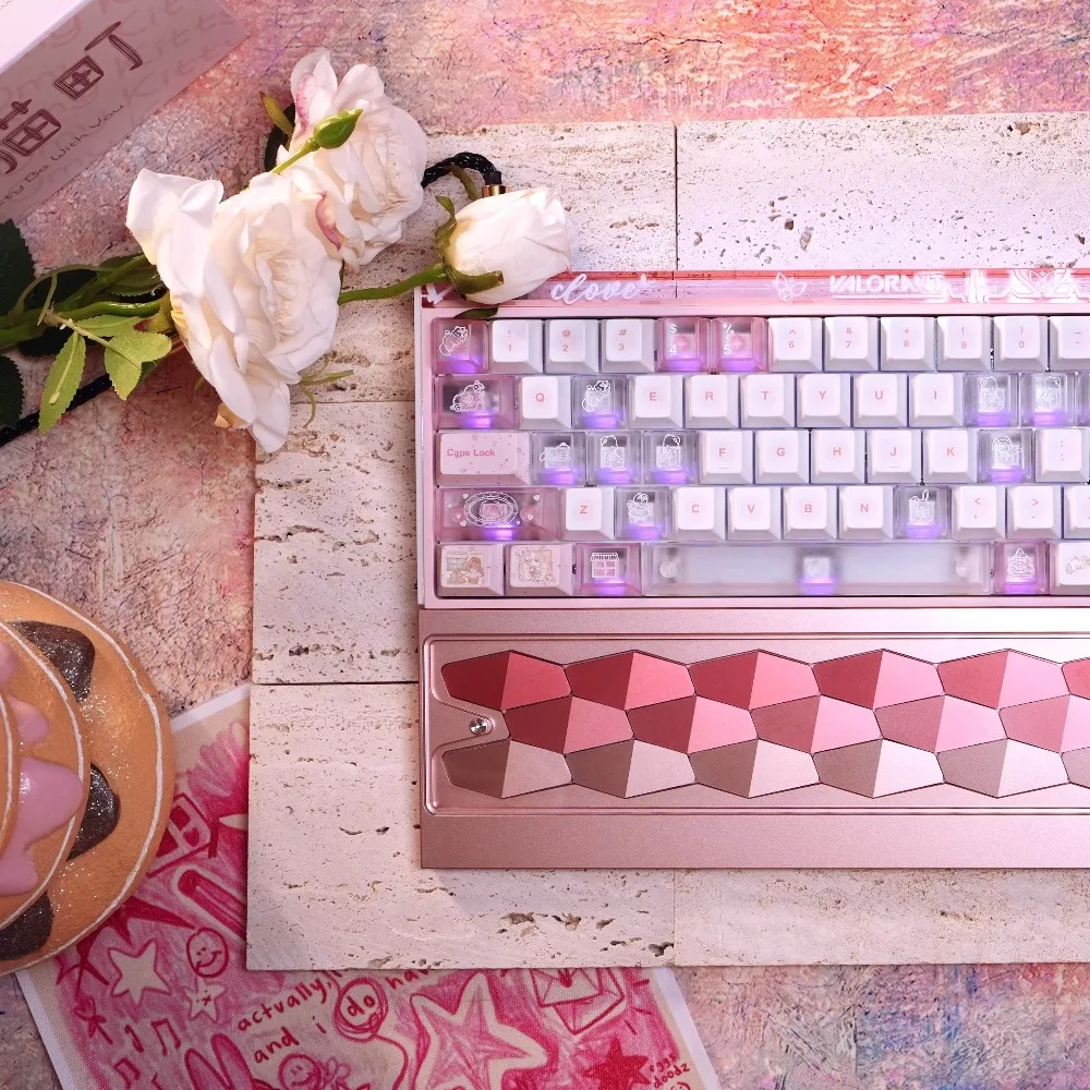 Custom Dragon Scale Palm Rest Metal Aluminum Alloy Hand Holder Black Pink Gold for 65 Keyboard Esports Decoration Accessory Gift