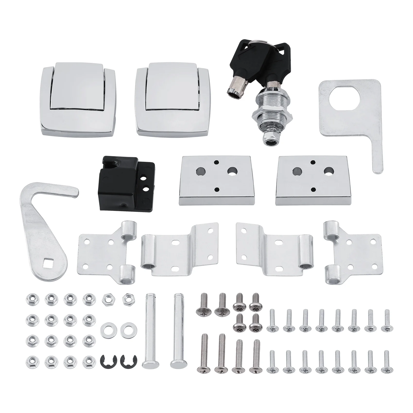 

Мотоциклетный пакет, защелки багажника, петли, замок для Harley Tour Pak Road Glide Road King Electra Glide FLHR 1988-2013 2012 2010 2008