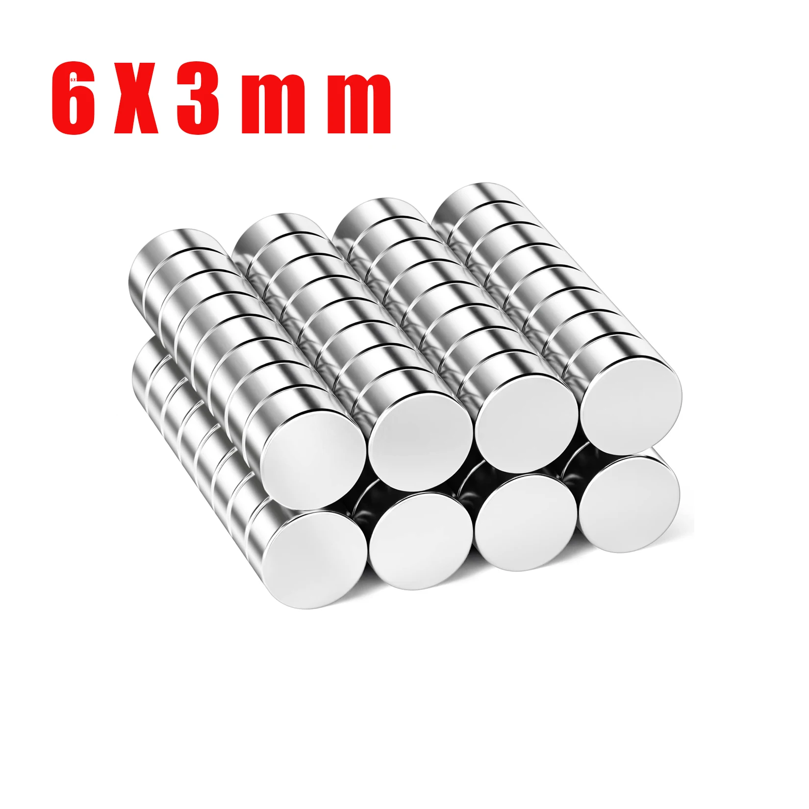 40Pcs 6X3 Neodymium…