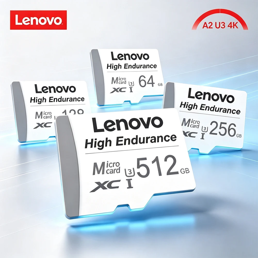 Lenovo High Speed Micro SD Card 128GB 256GB Class10 U3 up to 100MB/s for Sony Camera Drone Driving Recorder Memory TF