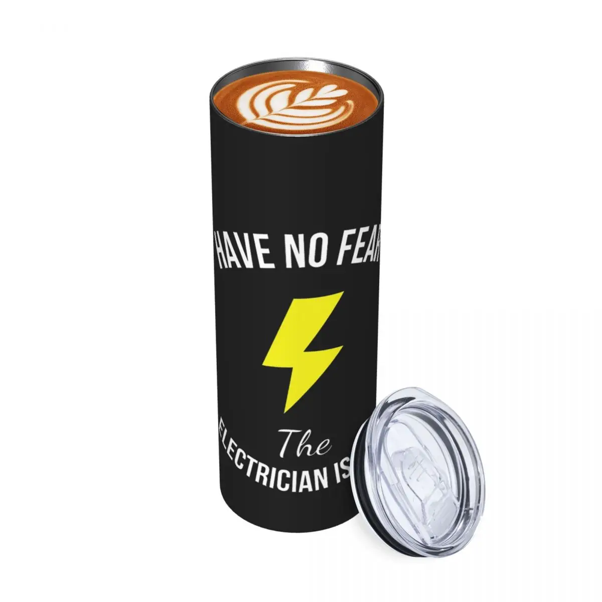 

Have No Fear The Electrician Is Here Funny Job Stainless Steel Tumbler Vacuum Insulated Mug Thermal Cold Cups Straw Lid 20oz