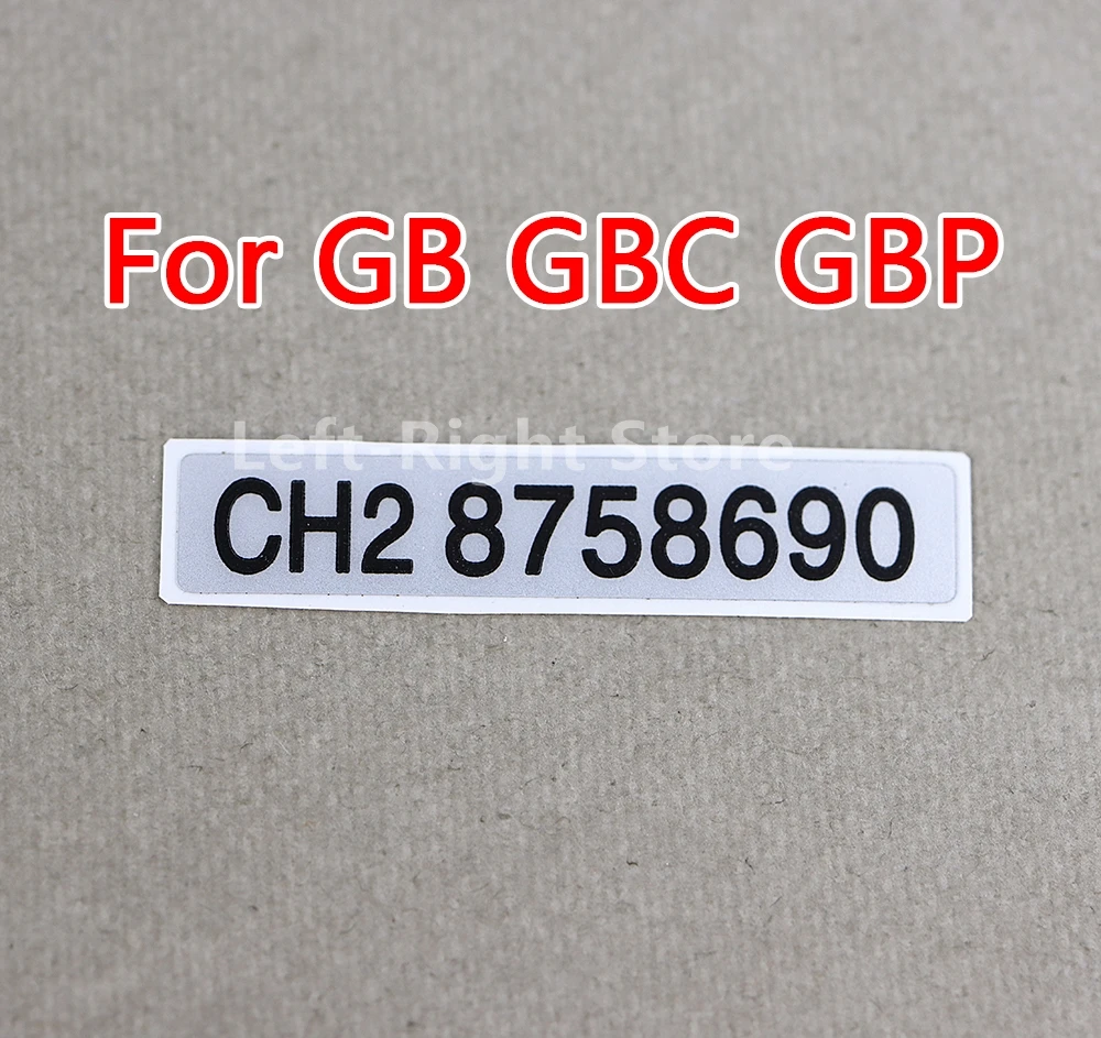 10PCS For GameBoy Advance GBA Serial Number Sticker Back Label Replacement For GameBoy GB GBC GBP Console